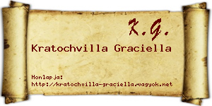 Kratochvilla Graciella névjegykártya